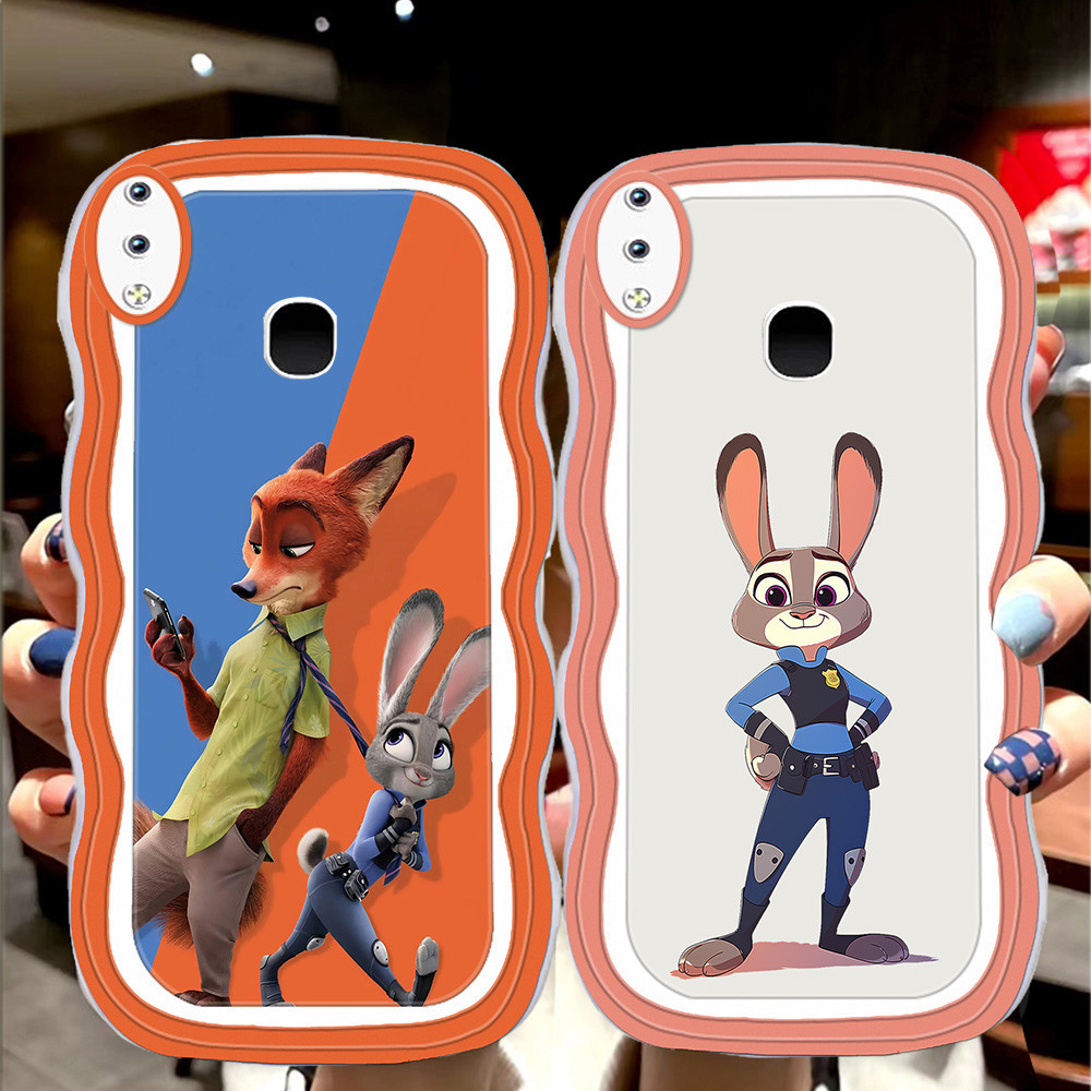 S-43 Zootopia Casing สําหรับ VIVO Y91C Y93 V11 Pro Y95 V9 V11i Y91 TPU โปร่งใส