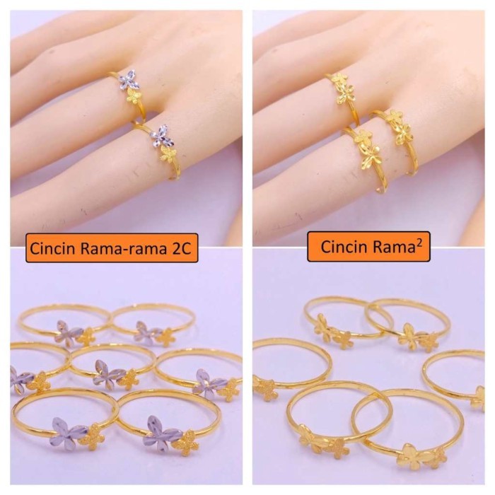 916 Gold INTEGRATE RAMA-RAMA Ring แหวนทองแหวน 916 Gold Budget แหวน 916 Gold Budget