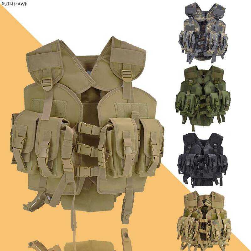 C Tactical Vest Outdoor Men Airsoft Paintball Armor With Water Camouflage Combat Vest