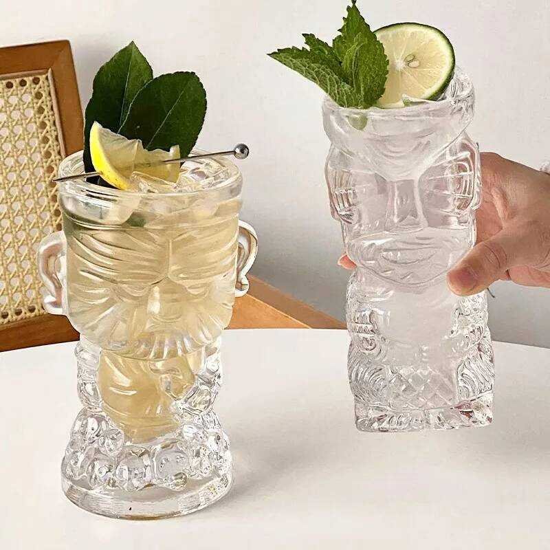 C Hawaii Easter Island Tiki Mugs, Creative Porcelain Beer Wine Mug, Beer Wine, Cocail Party Cup, Ba