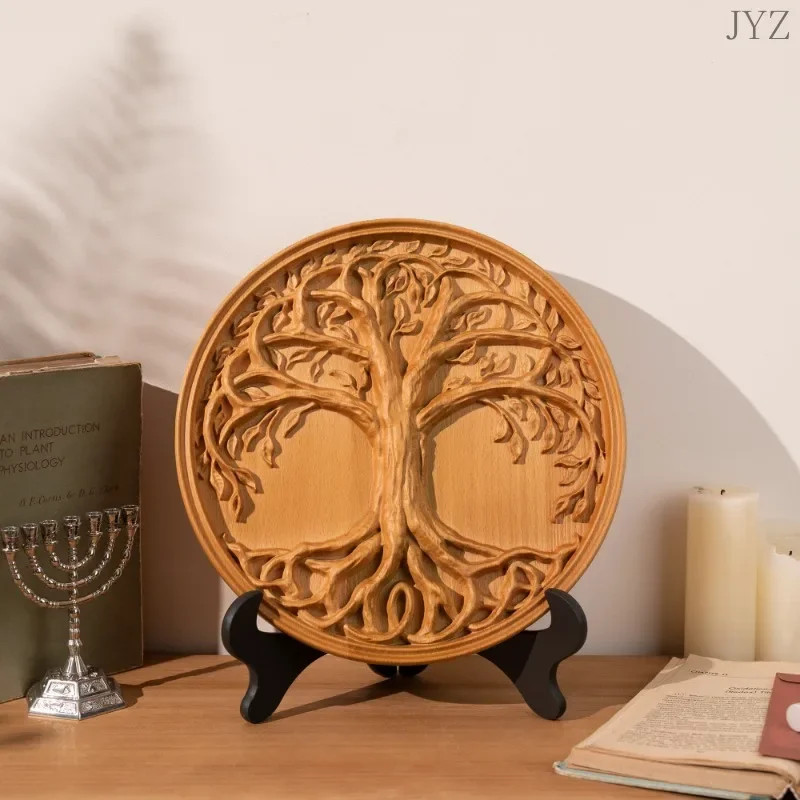Tree of Life Wall Art Decor, Family Tree Sign, Hanging Wooden Craft, Bedroom Living Room Decor