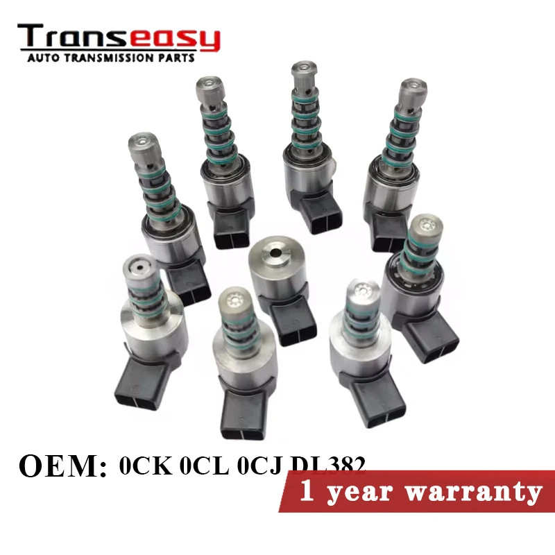 9 PCS 100% Original 0CK DL382 Transmission Solenoid Kit for Audi Q5 A5 A6 A7 0CL 0CJ Gearbox