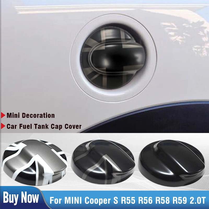 Brand New Plastic Style The Black Flag Fuel Tank Covers For MINI Cooper JCW R55 R56 R59 2.0T Car-St