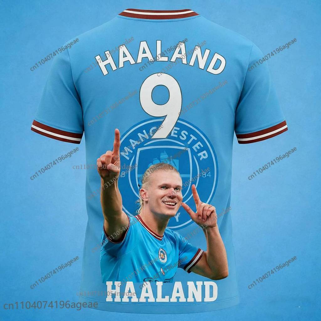 Erling Haaland Fan Commemorative Quick Dry Jersey เสื้อฟุตบอลกลางแจ้ง Limited คอลเลกชันแฟชั่นสําหรับ