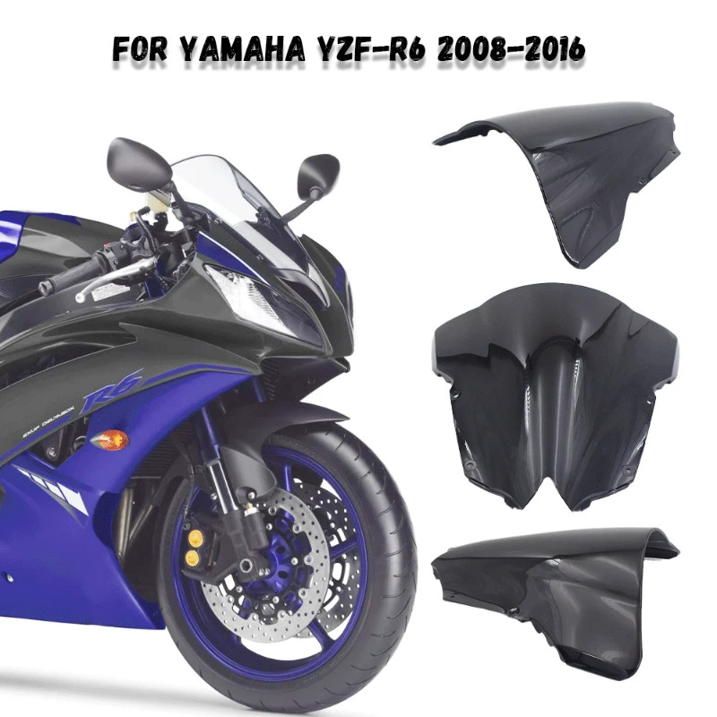 For YAMAHA YZF-R6 2008 2009 2010 2011 2012 2013 2014 2015 2016 Front Wind Shield Deflectors ABS Win