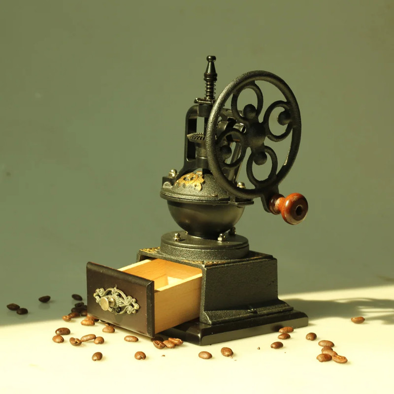 Retro Ferris Wheel Coffee Grinder Hand Shake Bean Grinder Manual Coffee Machine Coffee Bean Grinder