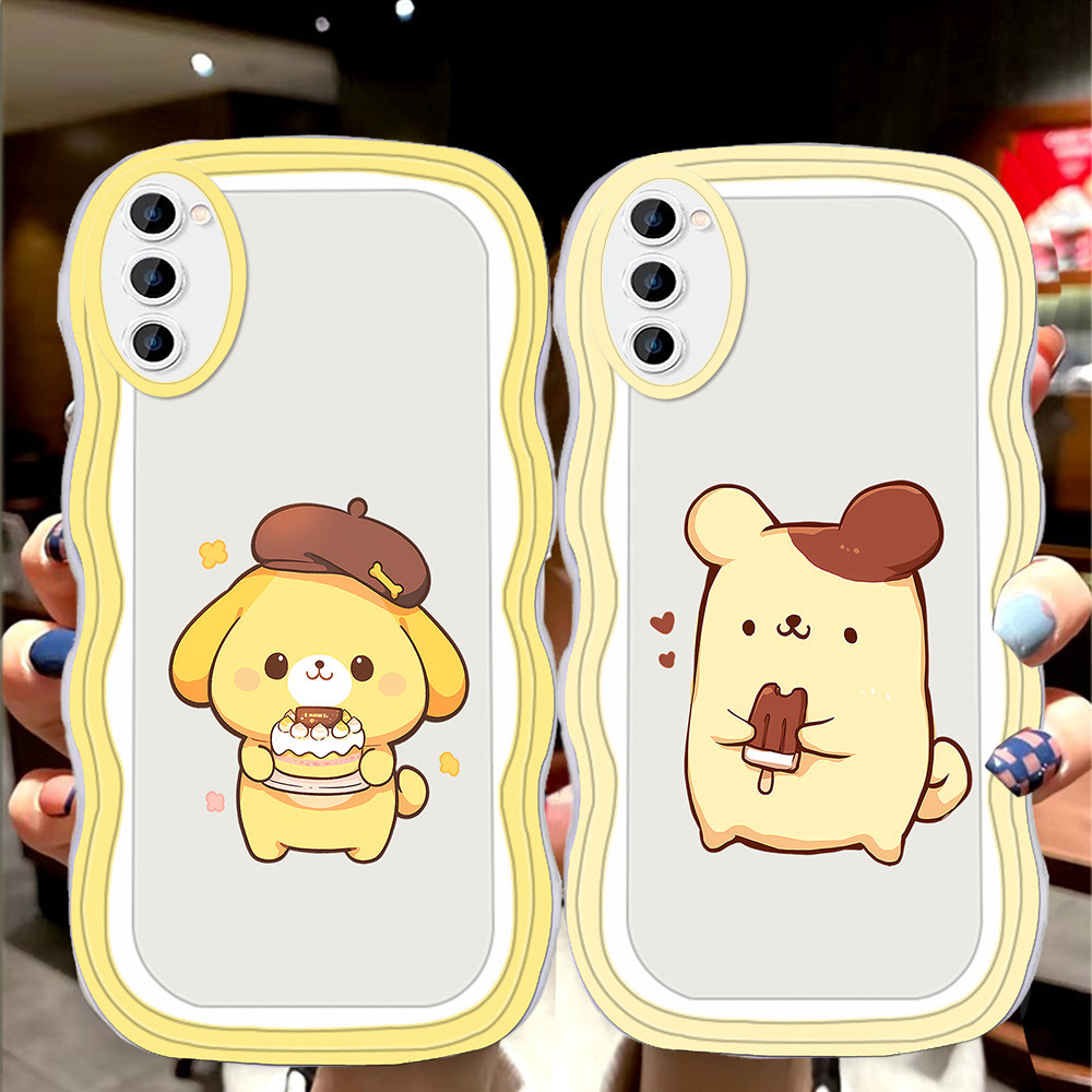 S-14 Pom-pom-purin Casing สําหรับ VIVO Y19 2025 Y19S Y19E GT Pro 5G TPU โปร่งใส