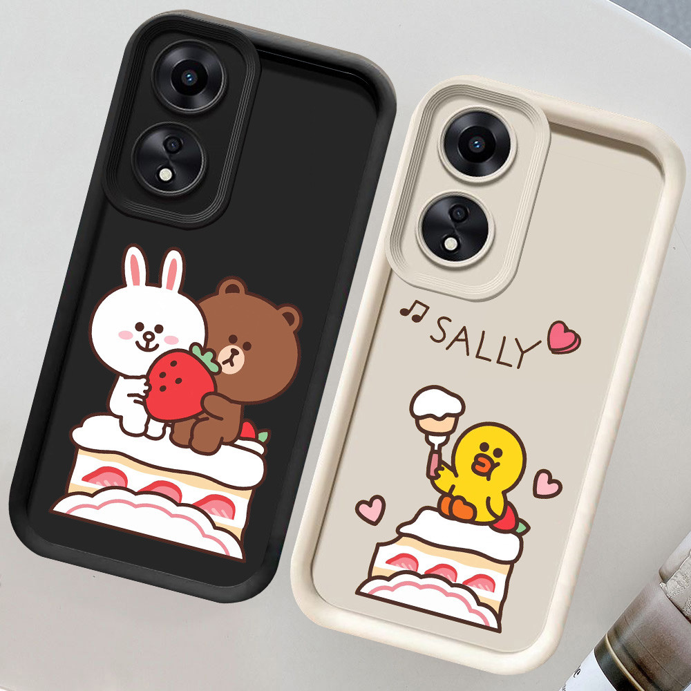 CH38 Hot Friends Soft Casing สําหรับ OPPO A98 A17 A78 5G เคสป้องกัน