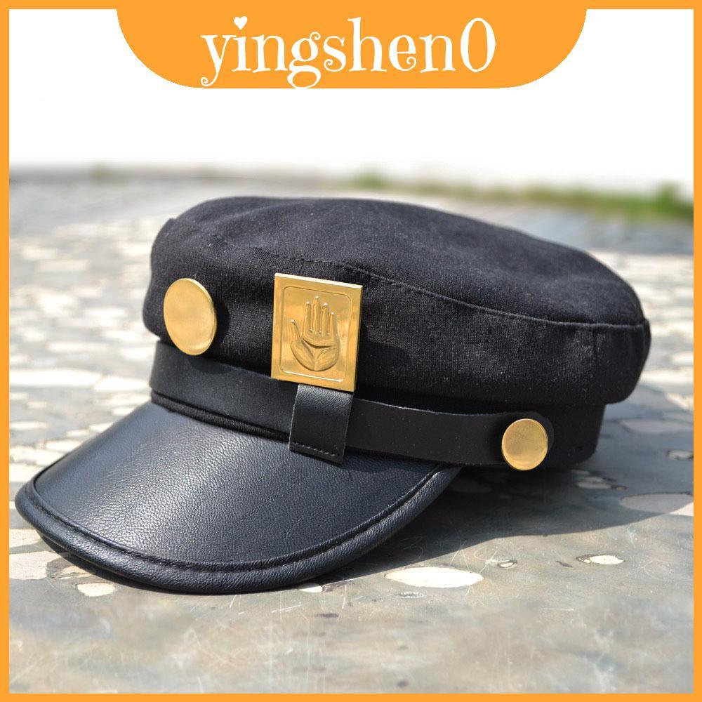 Adventure Bizarre Jojos Hat Jotaro Kujou Joseph Army Cap Made วัสดุชั้นบนจาก