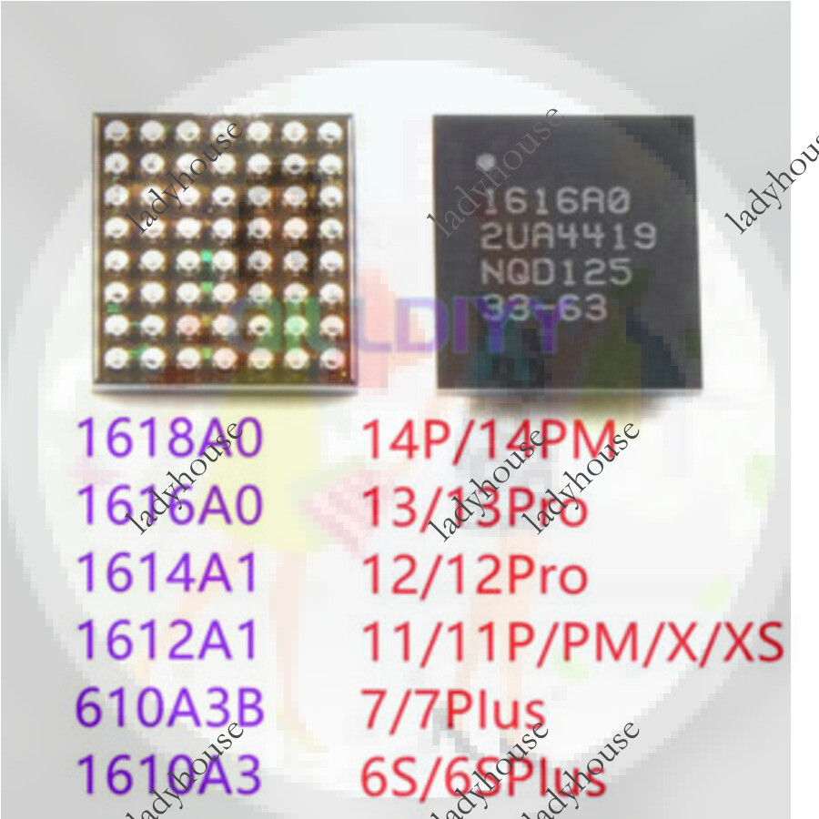 1pcs 1610A1 1610A2 1610A3 610A3B 1612A1 1614A1 1616A0 1618A0 U2 USB Tristar Ic สําหรับโทรศัพท์ 6/7/8