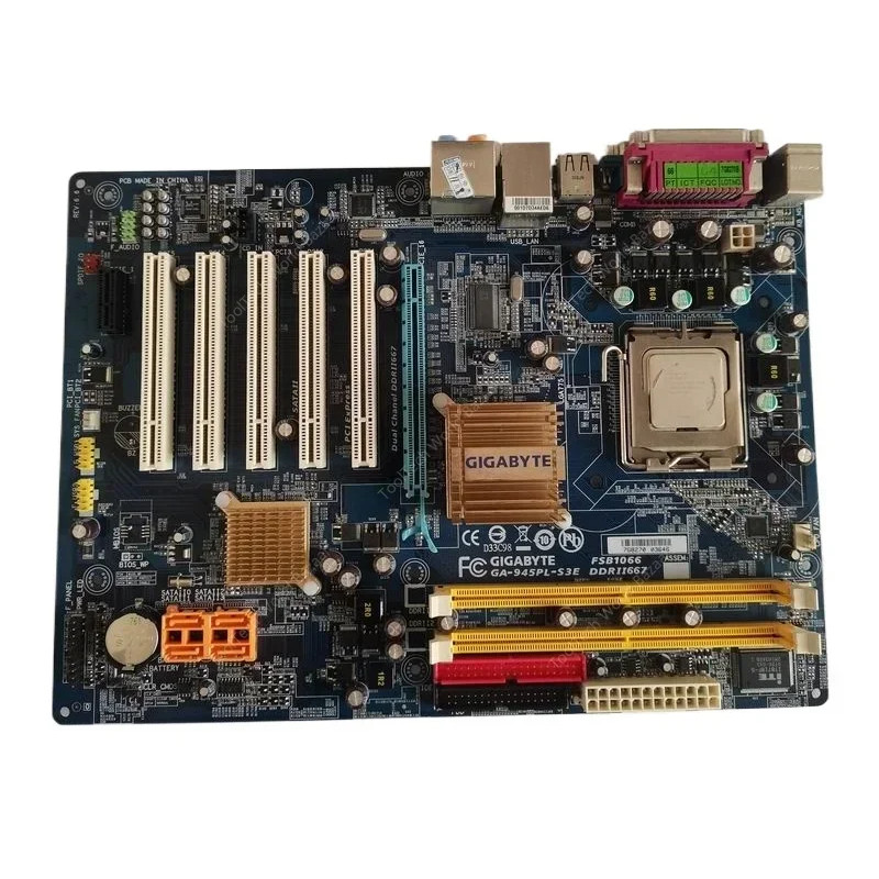 GA-945PL-S3E main board 5 PCI ASM welding machine main board to send CPU