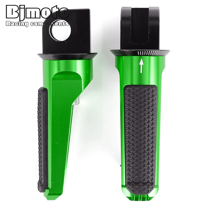 Motorcycle Foot Pegs Front Pedal Footrests For KAWASAKI Z750R Z800 Z800E Z1000 Z1000R ZX-6R ZX6R 63