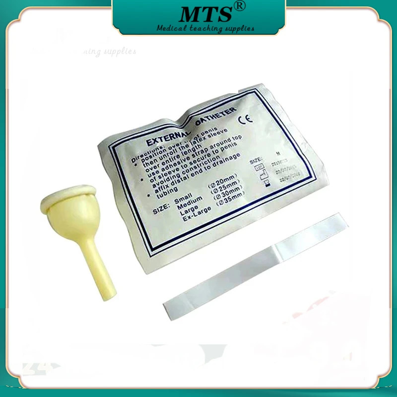 Male external catheter single use disposable urine collector Latex urine bag pick urinal bag 20mm/2