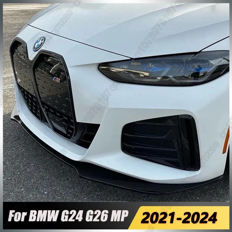 Front Bumper MP Style Splitter Lip Diffuser For BMW 4 Series 4-Door G24 G26 420i 430i i4 M50 2021-2