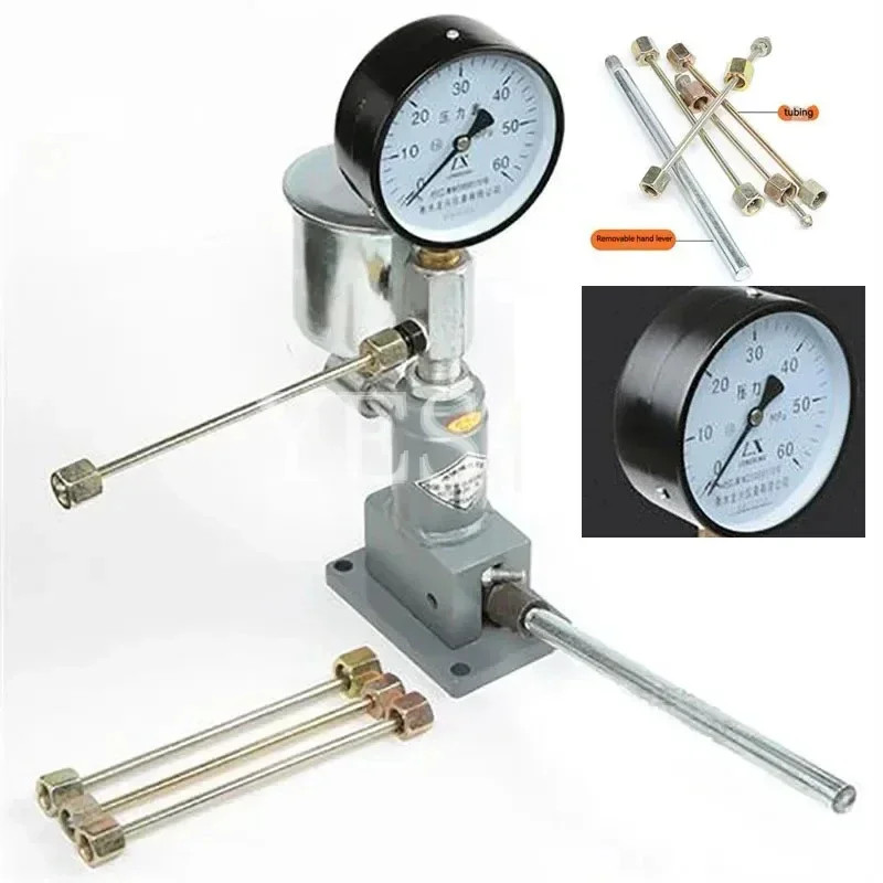 Car Tractor Diesel Injector Nozzle Tester Experiment Atomization Bench Tester Injector 60Mpa Hand P