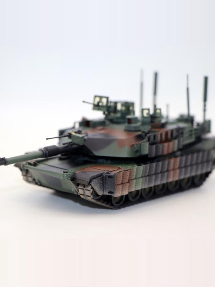 การค้าต่างประเทศ 1/72 ถัง M1A2 SEP Abrams TUSK II Abrams ถังตกแต่ง