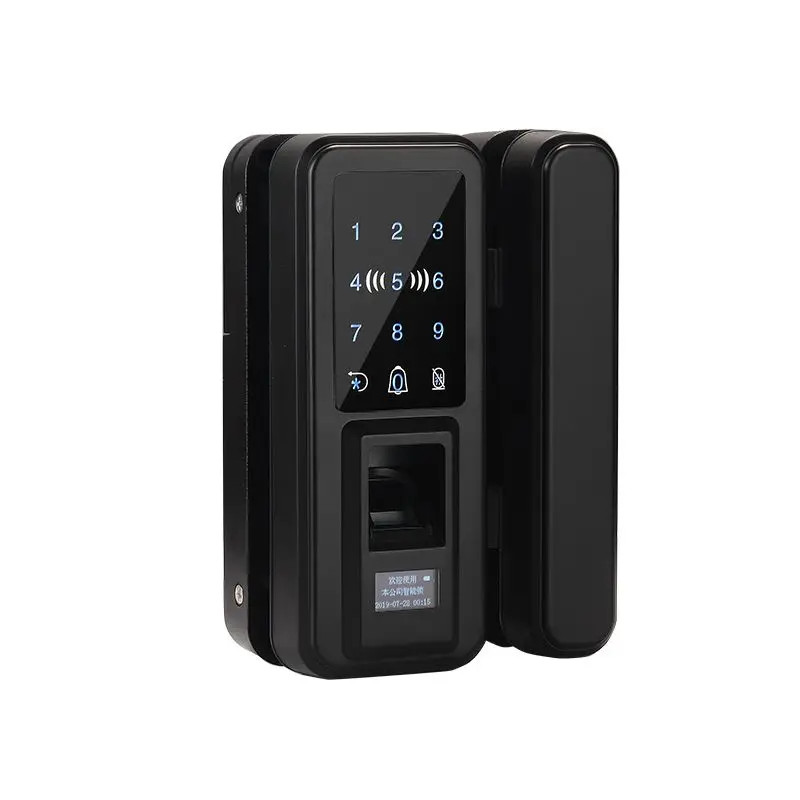 Glass Door Fingerprint Lock Non Opening Hole Electronic Lock Single Door Double Opening Password Lo