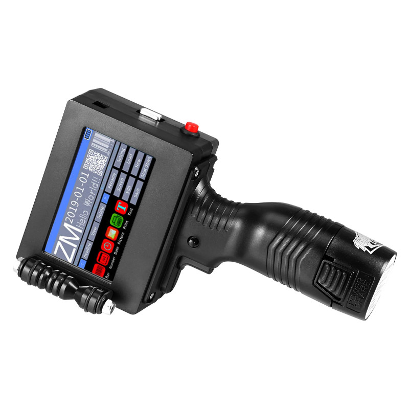 Portable Smart Automatic Handheld Inkjet Printer, 4.3 inch 600DPI Touch Screen Handheld Inkjet Prin