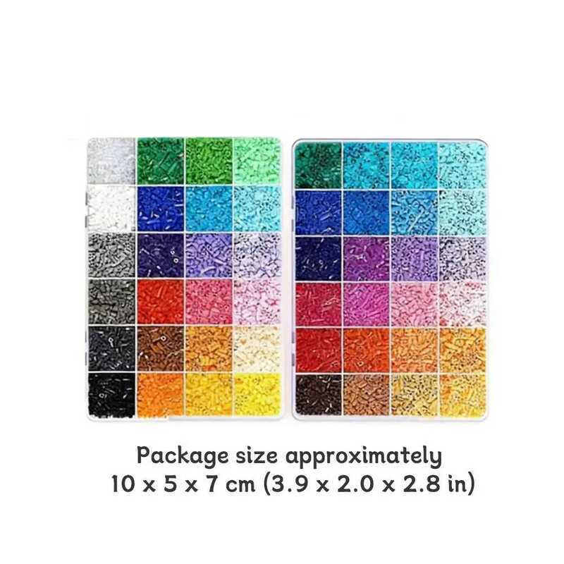 C 2.6Mm Fuse Beads Kit Bean Puzzle Material Pack Perler A Beads DIY 3D Puzzle Boxed Eduional Toy Ki