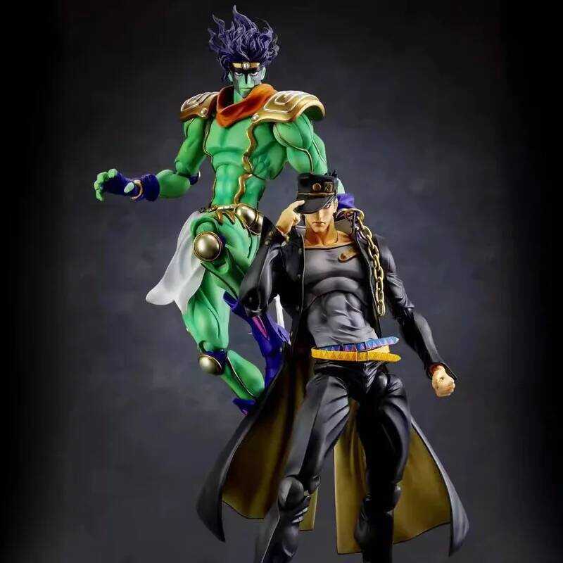 C Jojo's Bizarre Adventure Kujo Jotaro Star Platinum Anime Activity Figure Model Statue Collection