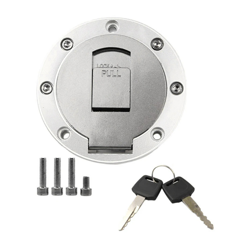 Motos Key Locking Cover For Yamaha Universal Motorcycle Fuel Tank Cap Gas Cover For YZF R1 R6 600 X
