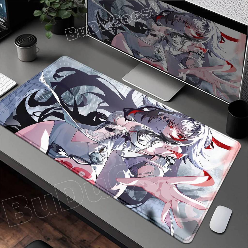 Zenless Zone Zero YeShunguang แผ่นรองเมาส์ ZZZ เกมแล็ปท็อปขนาดใหญ่ Kawaii อะนิเมะสาว Ye Shunguang Mousepad PC อุปกรณ์เสริมสําหรับเล่นเกม