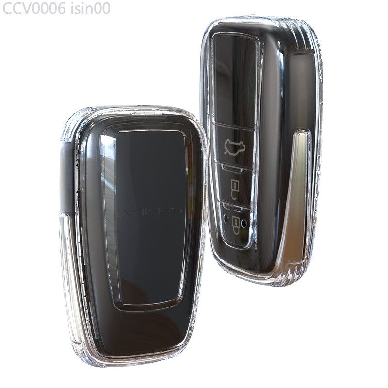 【2024 -2025】 เหมาะสำหรับเคสกุญแจโปร่งใสแบบรวมทุกอย่างของ Toyota Highlander RAV4 Camry เคสกุญแจ Prad