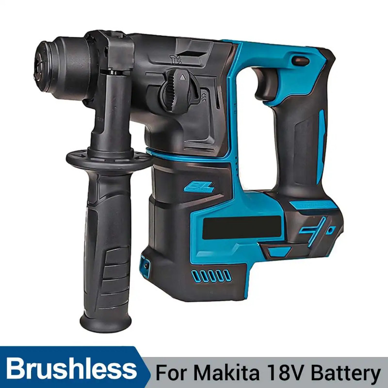 Cordless Electric Hammer Drill 4800ipm Brushless Rechargeable Rotary Hammer Drilling and Chiseling