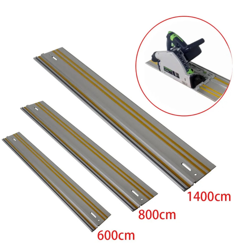 1pcs 800mm 1400mm Track Saw Track Guide Rail Aluminum Extruded Guided Rails for Circular Saw Track
