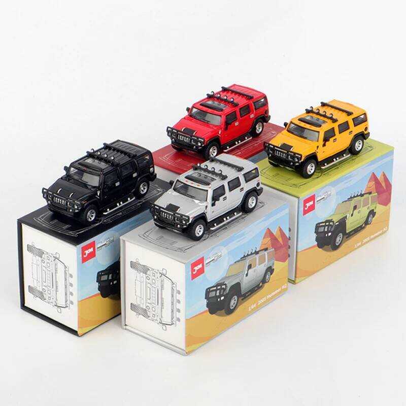 C JKM 1:64 Scale Diecast Alloy Hummer H2 S Off-Road Vehicle Boy Toys Cars Model Classics Adult Gift