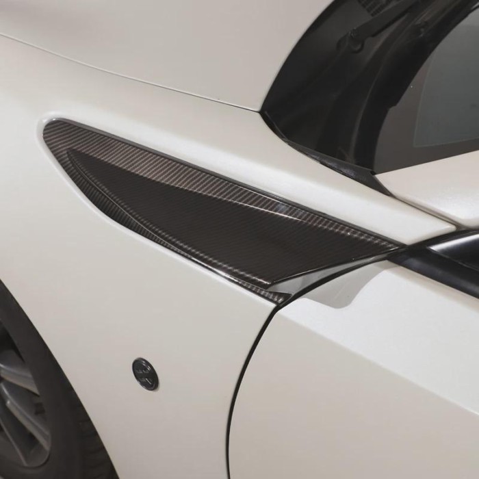 ABS Carbon Fiber Style Side Air Outlet Fender Trim Decorate Cover Car Accessories For Toyota FT86 G