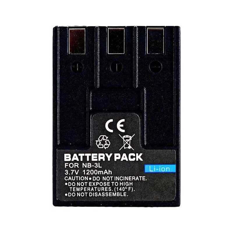 Camera Battery NB-3L 1200mAh For Canon Powershot Ixus 750 700 i i5 SD550 SD500 SD10 SD20 SD100 PM055