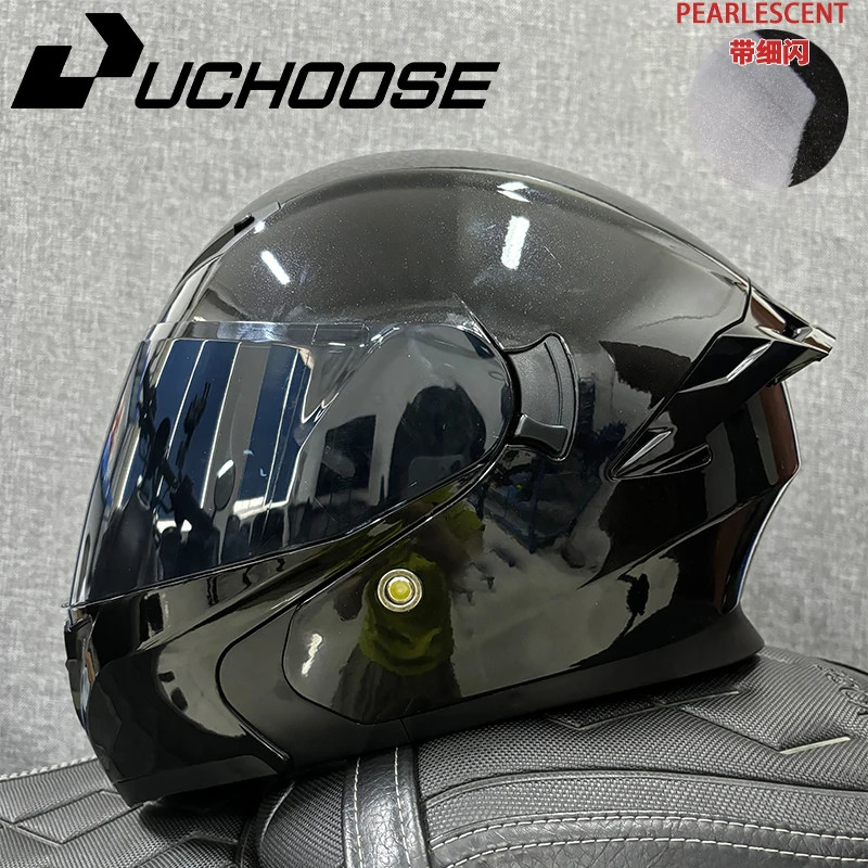 Uchoose DOT Approved Helmets Crash Motorbike Protective Gear Men Women Flip Up Helmet Motorcycle Do