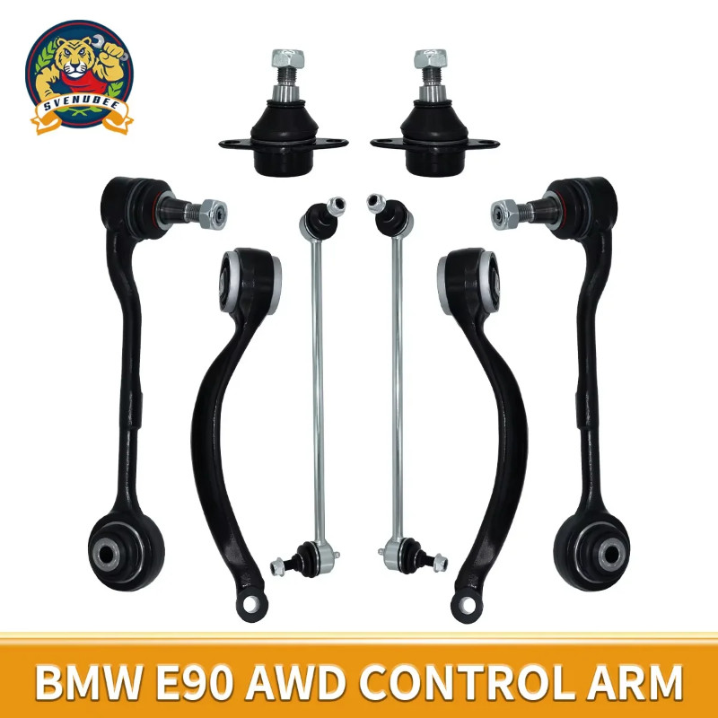 Svenubee 8Pcs Control Arm with Ball Joints Stabilizer Link Kits for BMW 3Series E90 335xi 330Xi 200
