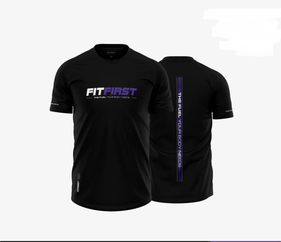 เสื้อยืด FIT FIRST ,MICROFIBRE,UNISEX,SLIM FIT,GYM TSHIRT,FITNESS TSHIRT