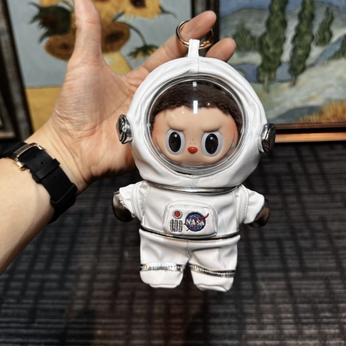 Labubu 17cm ชุดนักบินอวกาศ ชุดตุ๊กตา ชุดเสื้อผ้าตุ๊กตา ของสะสมน่ารัก