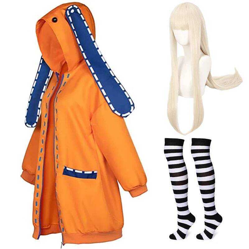 ฮูดี้คอสเพลย์ Kakegurui Yomoduki Runa พร้อม wig และ accessories สำหรับงานHALLOWEEN