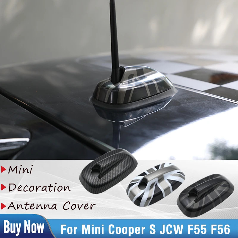 Union Jack Antenna Aerial Base Decoration Case Sticker Cover For Mini Cooper S JCW F55 F56 Car Styl