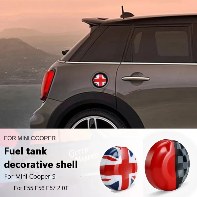 Car Fuel Tank Cover Decoration Sticker For MINI Cooper S JCW For F56 F55 F57 2.0T Auto-Styling Exte