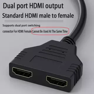5PCS 4K 1080P 3D HDMI อะแดปเตอร์สาย Y Splitter สาย 1 ใน 2 Out ชายคู่หญิงสายสําหรับแล็ปท็อปทีวี Monitor HDMI Splitter