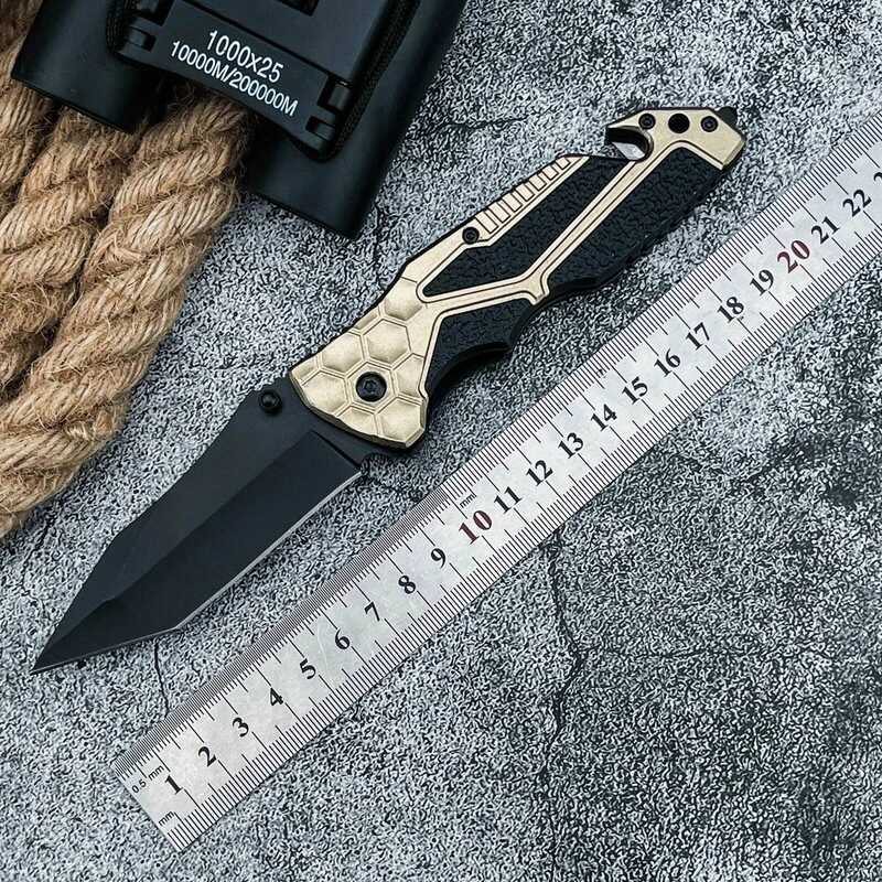 C Portable Hiking Pocket Folding Knife Fishing Hiking Multi-Purpose Outdoor Camping Knife 5Cr13mov