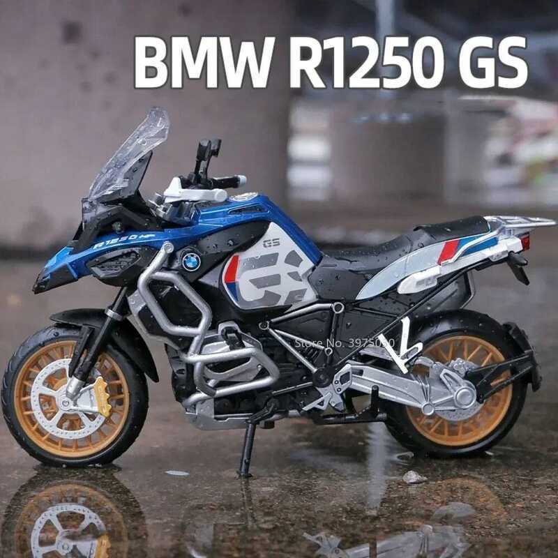 C 1:12 BMW R1250 GS Alloy Scale Motorcycle Model Toy Highly Simulated Static Motorcycle Model Wheel