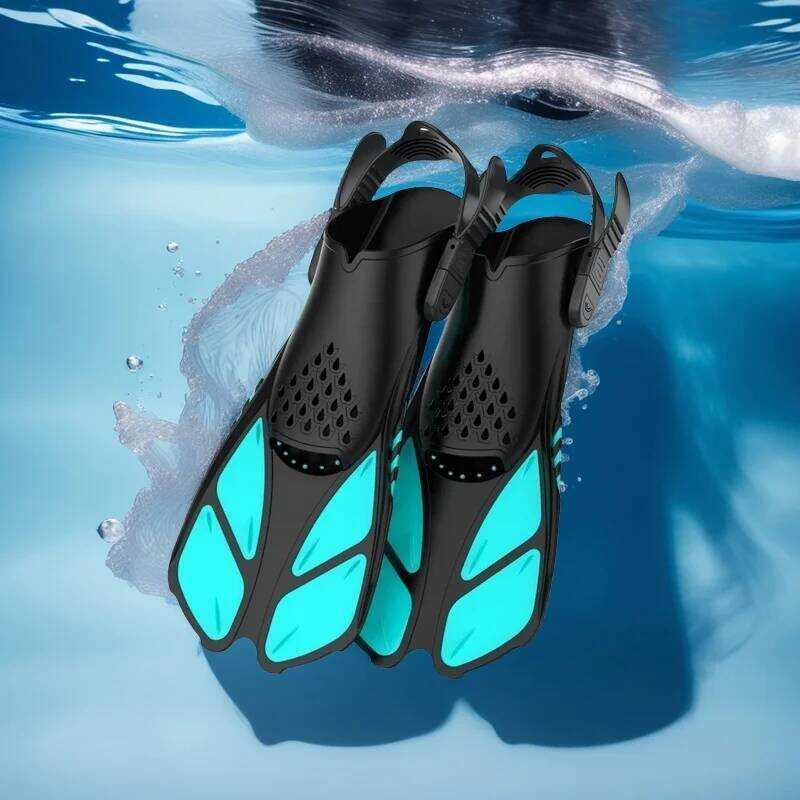 C Adult Men's And Women's Flipper Laces Adjustable Diving Flippers Swimming Flippers Diving Flipper
