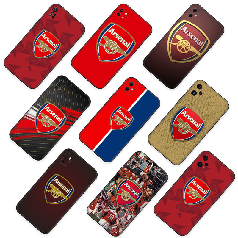 สําหรับRedmi 10X 4G 10c 10 11A 12C 13C A1 A2 ความเข้ากันได้TPUเคสโทรศัพท์นุ่มฝาครอบป้องกันAsenalฟุตบ