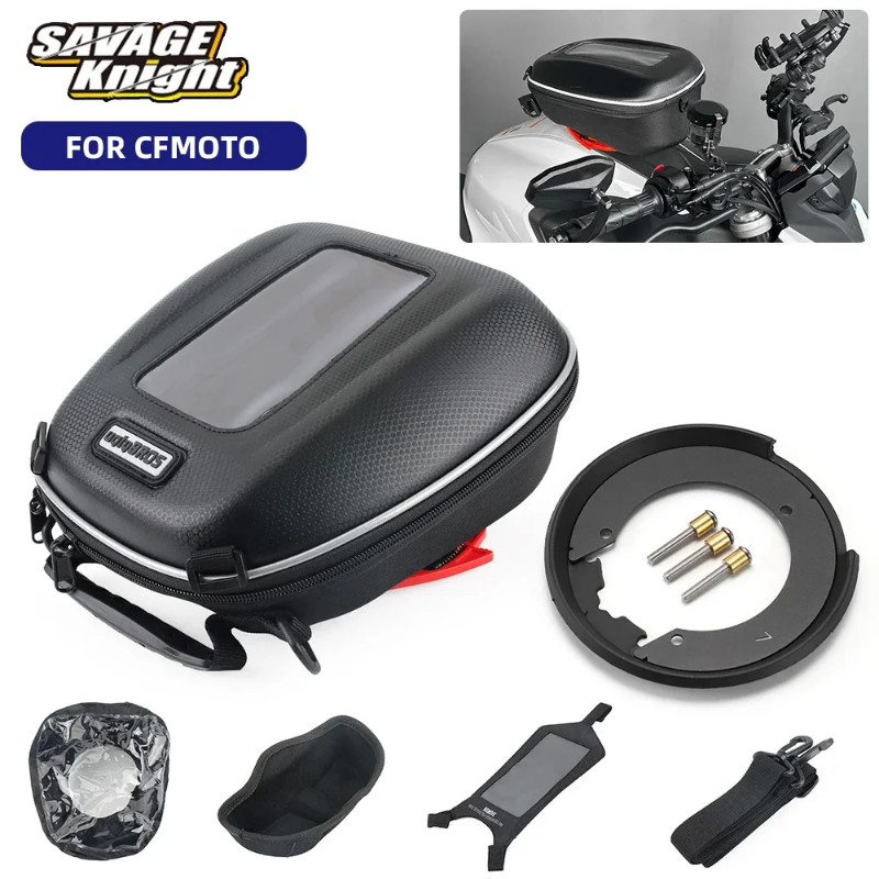 250 NK SR MT650 Detachable Tank Bag Tanklock Luggage Saddlebag For CFMOTO 650MT 650NK 650GT 250SR 1
