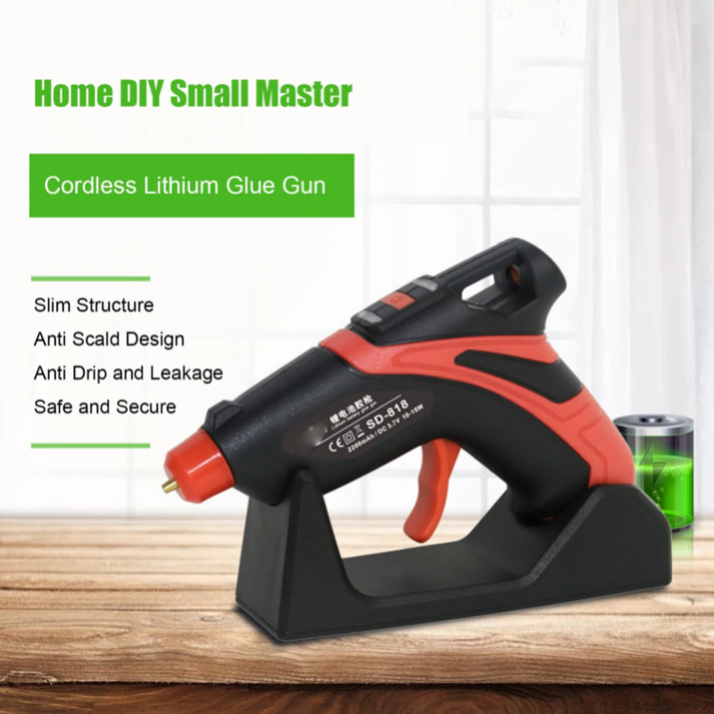 Hot Glue Gun Cordless Lithium Battery 6.7 to 7.3mm Diameter Hot  Glue Gun for DIY Handcraft Industr