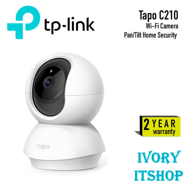 TP-Link Tapo C210 Home Security Wi-Fi IP Camera Pan/Tilt 360 Degrees C210/ivoryitshop