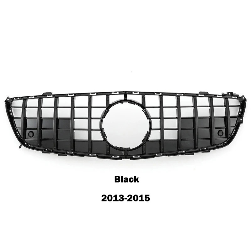 Black Front Grille Radiator Grill GT Style For Mercedes Benz SL Class R231 SL500 SL400 SL550 SL350