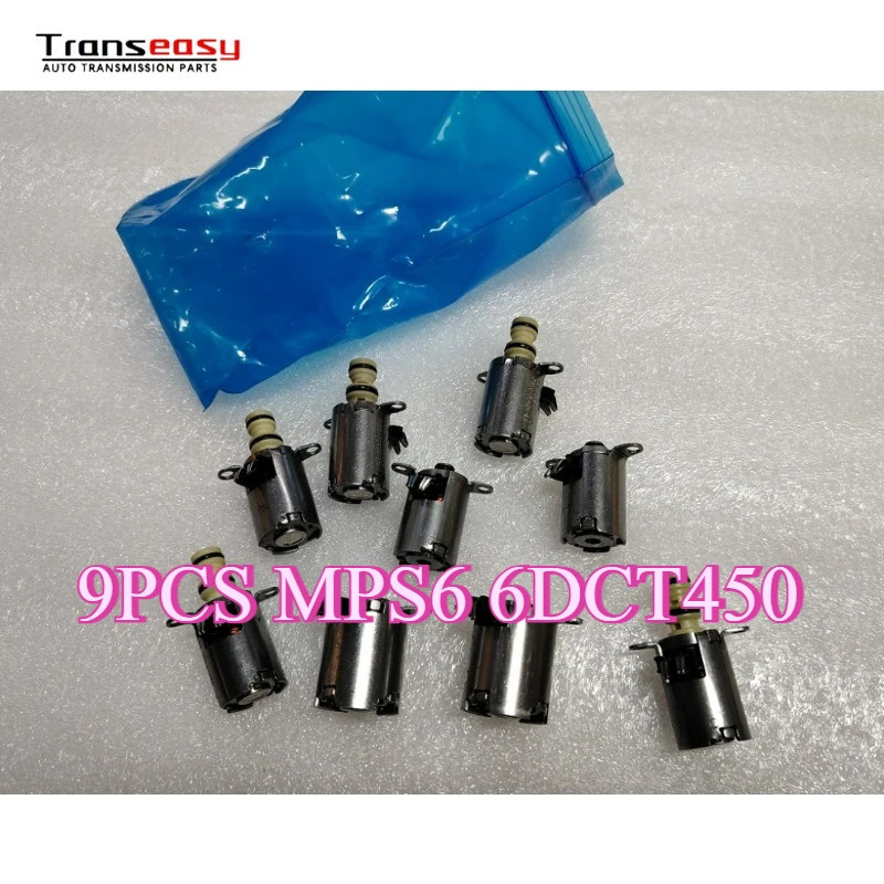 9PCS MPS6 6DCT450 Transmission Solenoid Kit 6 Speed Fits For Ford Galaxy Focus Mondeo