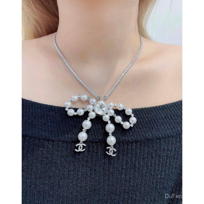 สร้อยคอโบว์ Chanel สไตล์ใหม่ 25b